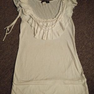 Cream detailed blouse